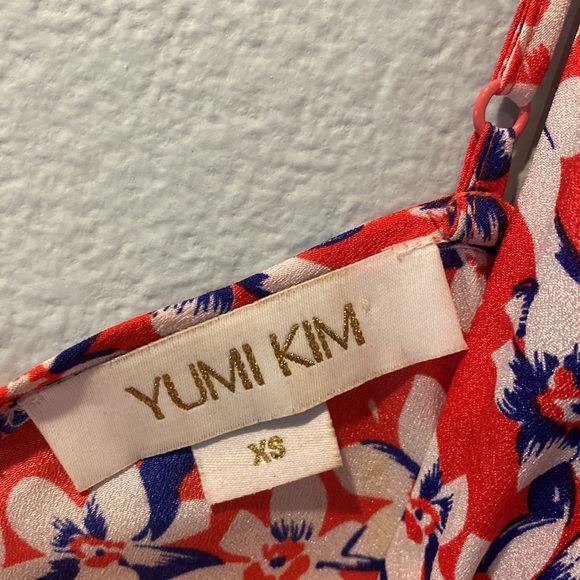 Yumi Kim Strappy Floral Dress. Size XS. Red, Blue, White. Tulip Mini Dress. - Picture 7 of 10